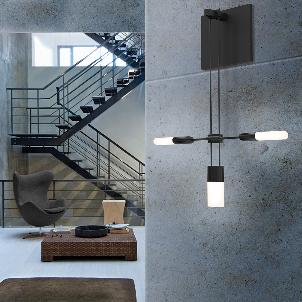 Suspenders LED 11 inch Satin Black ADA Sconce Wall Light